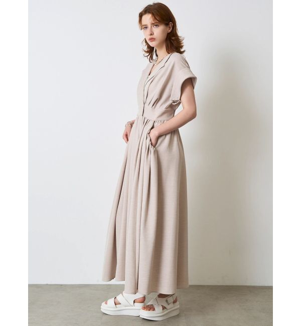 ELENDEEK「OPEN COLLAR SHIRT OP」|ワンピース|