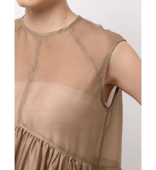 ELENDEEK「SHEER PEPLUM BL」|シャツ・ブラウス|