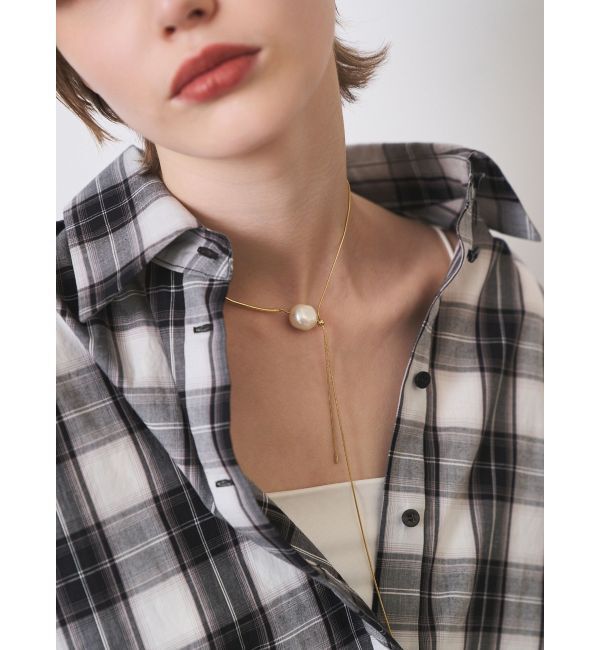 ELENDEEK「PEARL SLIDER NECKLACE」|ネックレス|