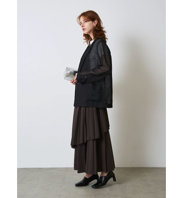 ELENDEEK「SHEER MESH JK」|テーラードジャケット|