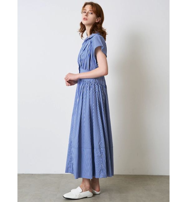 ELENDEEK「ROUND SLEEVE GATHER OP」|ワンピース|