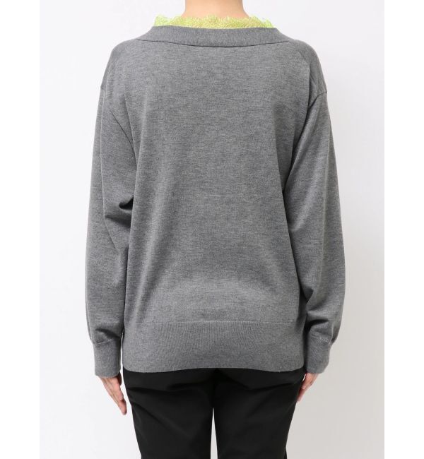 ELENDEEK「LACE TRIMMING KT TOP」|ニット・セーター|