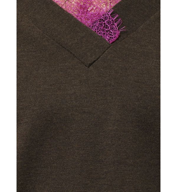 ELENDEEK「LACE TRIMMING KT TOP」|ニット・セーター|