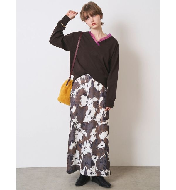 ELENDEEK「LACE TRIMMING KT TOP」|ニット・セーター|