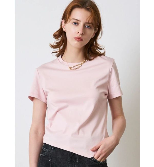 ELENDEEK「ASYME HEM T-SHIRT」|Tシャツ・カットソー|ピンク