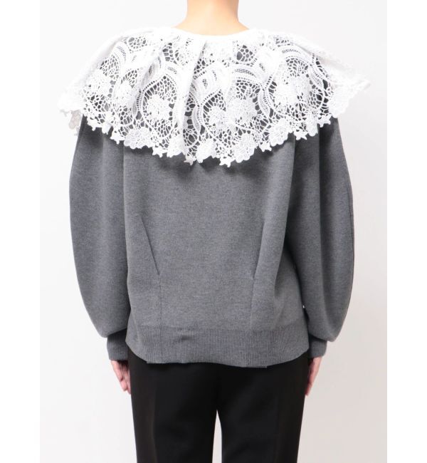 ELENDEEK「LACE COLLAR KT TOP」|ニット・セーター|