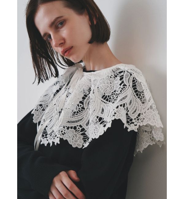 ELENDEEK「LACE COLLAR KT TOP」|ニット・セーター|