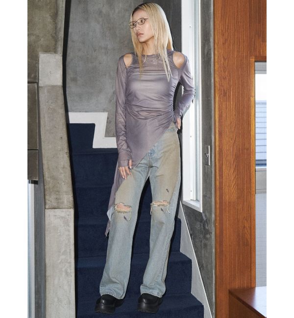 EMODA「【VEQUM】BECK FULL FLARE JEANS」|デニム|
