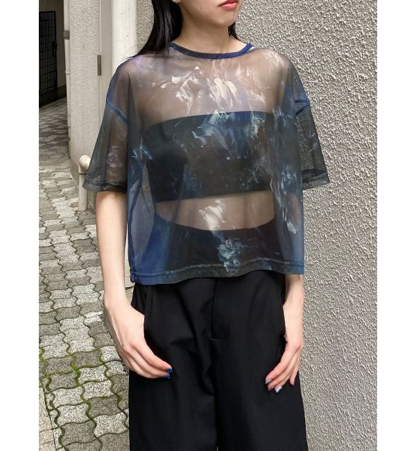 MURUA「【LIA KIMURA&times;MURUA】シアーTシャツ」|Tシャツ・カットソー|
