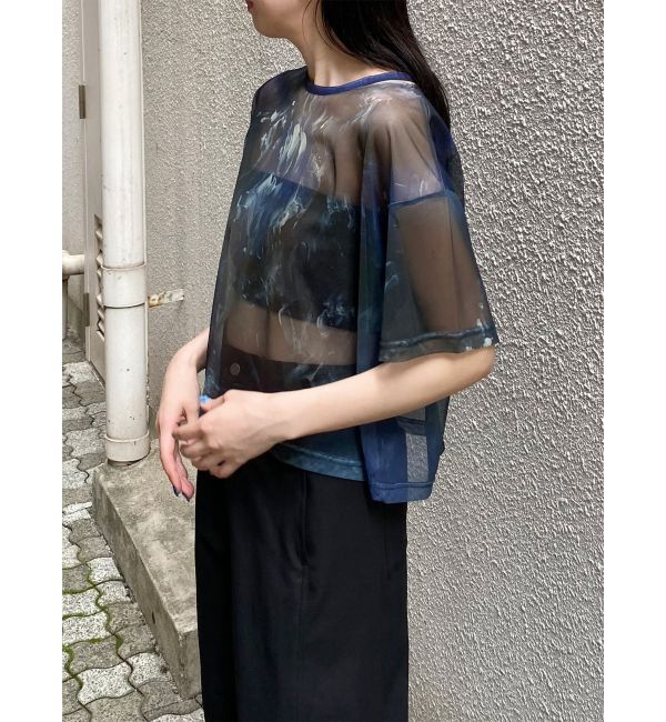 MURUA「【LIA KIMURA&times;MURUA】シアーTシャツ」|Tシャツ・カットソー|