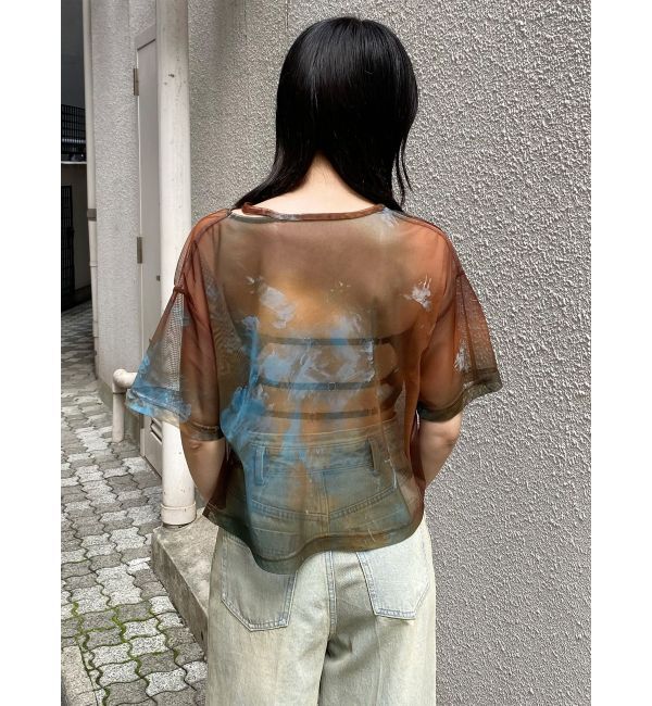 MURUA「【LIA KIMURA&times;MURUA】シアーTシャツ」|Tシャツ・カットソー|