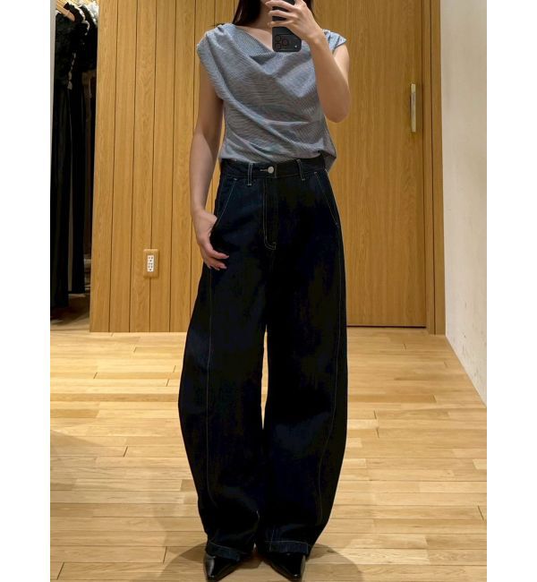 LAGUNAMOON「【接触冷感】オフショルドレープカットトップス」|Tシャツ・カットソー|