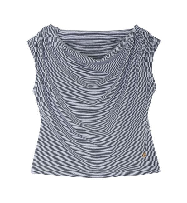 LAGUNAMOON「【接触冷感】オフショルドレープカットトップス」|Tシャツ・カットソー|
