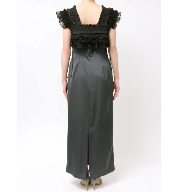 LAGUNAMOON「LADYミックステクスチャーボレロキャミワンピース」|ワンピース|