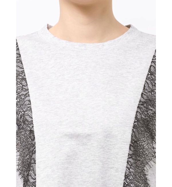 LAGUNAMOON「レースドッキングTシャツ」|Tシャツ・カットソー|