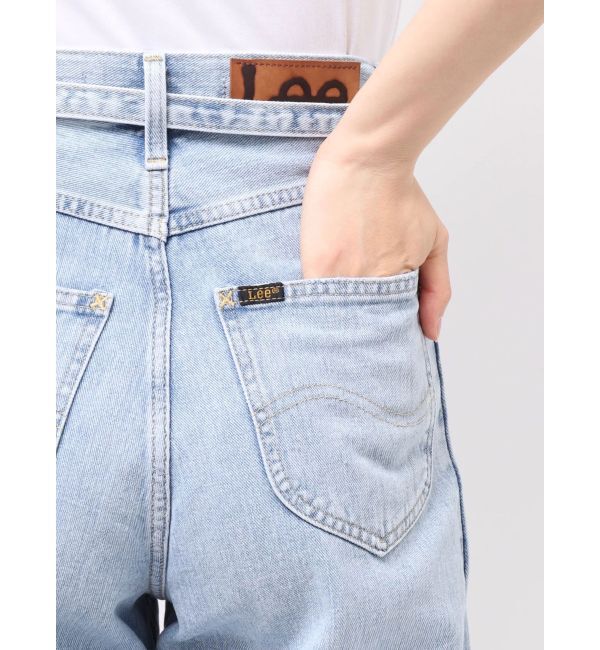 LAGUNAMOON「【Leeコラボ】セミワイドベルトデニムパンツ」|デニム|