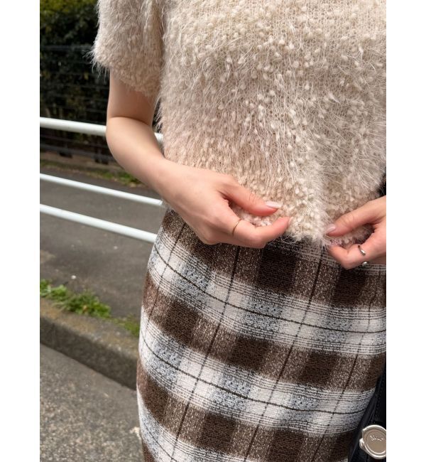 LAGUNAMOON「モールチェックアシメスカート」|スカート|