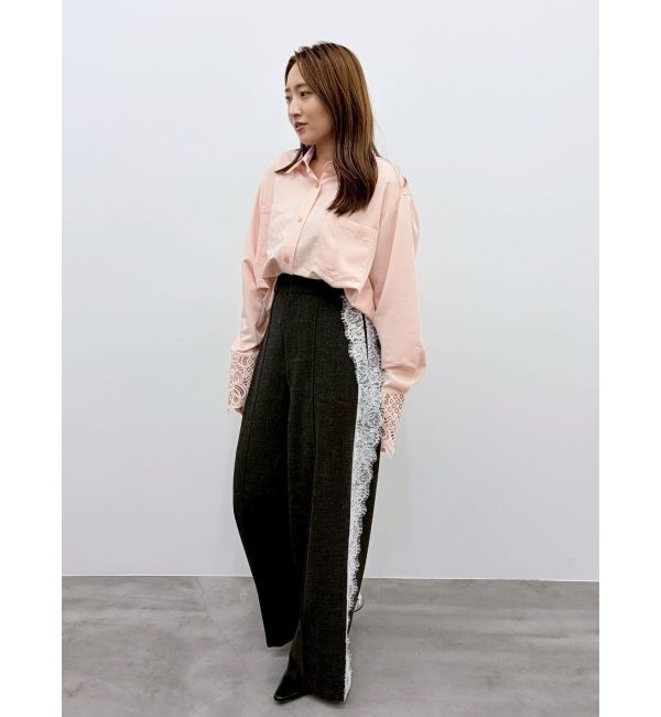 LAGUNAMOON「【WEB限定】レースカフスシャツ」|シャツ・ブラウス|