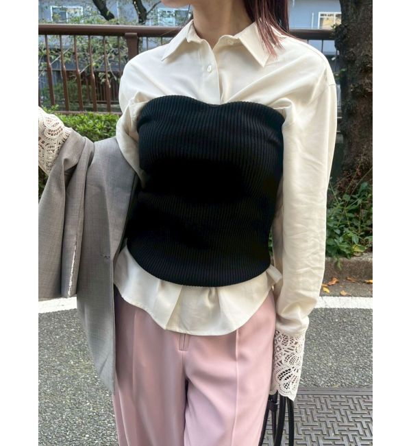 LAGUNAMOON「【WEB限定】レースカフスシャツ」|シャツ・ブラウス|