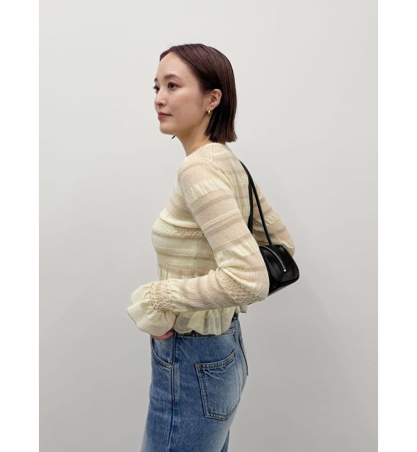 LAGUNAMOON「【WEB限定カラーあり】シアーボーダーカーデプルオーバー」|カーディガン|