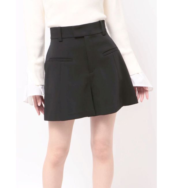 LAGUNAMOON「ダブルクロスショートパンツ」|その他|ブラック