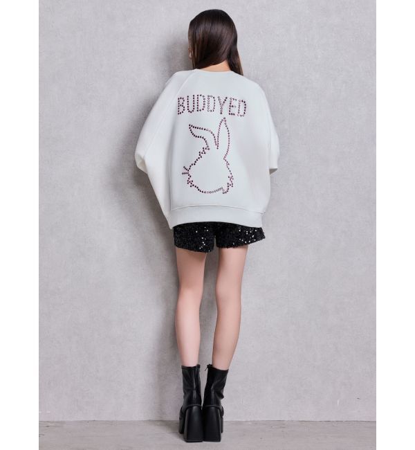 GYDA「BUDDYED BUNNY STUDS BIGプルオーバー」|スウェット・ジャージ|