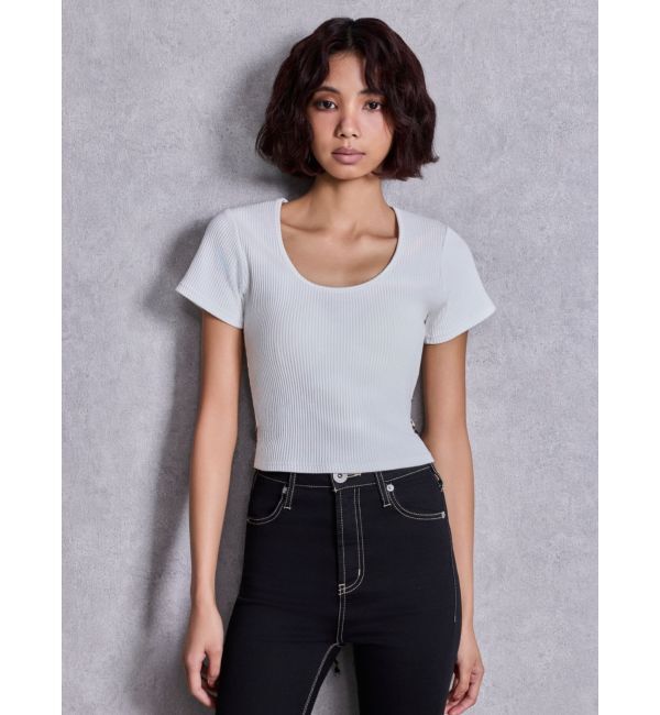 GYDA「レオパードバックリボントップス」|Tシャツ・カットソー|