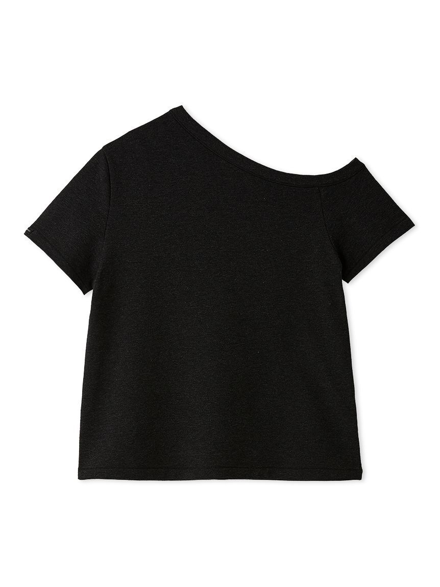 Mila Owen「アシンメトリーネックＴシャツ」|Tシャツ・カットソー|BLK