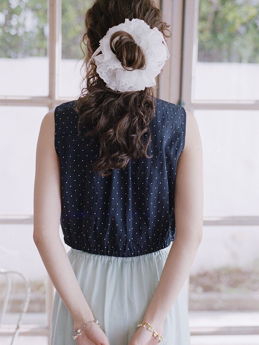 FURFUR「ノースリーブフリルブラウス」|シャツ・ブラウス|