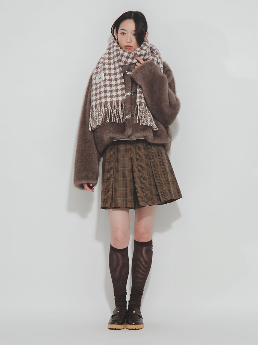 FURFUR「ビッグカラーエコファーショートコート」|その他|