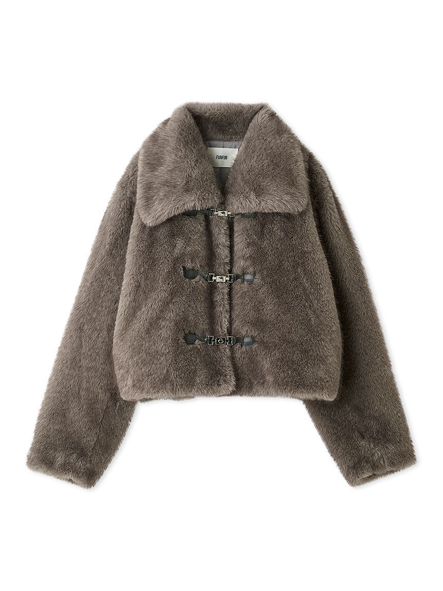 FURFUR「ビッグカラーエコファーショートコート」|その他|
