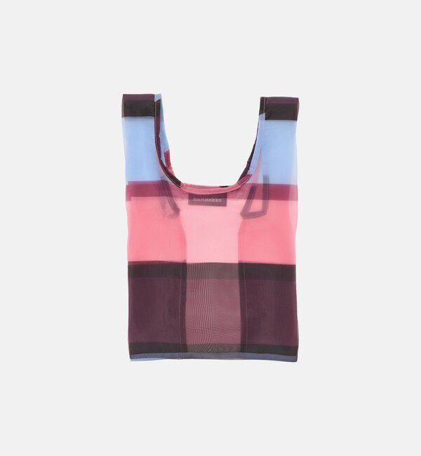 Marimekko「Sheer Tote Hennika トートバッグ」|トートバッグ|ﾛｰｽﾞ&times;ﾜｲﾝﾚｯﾄﾞ&times;ﾌﾞﾙｰ