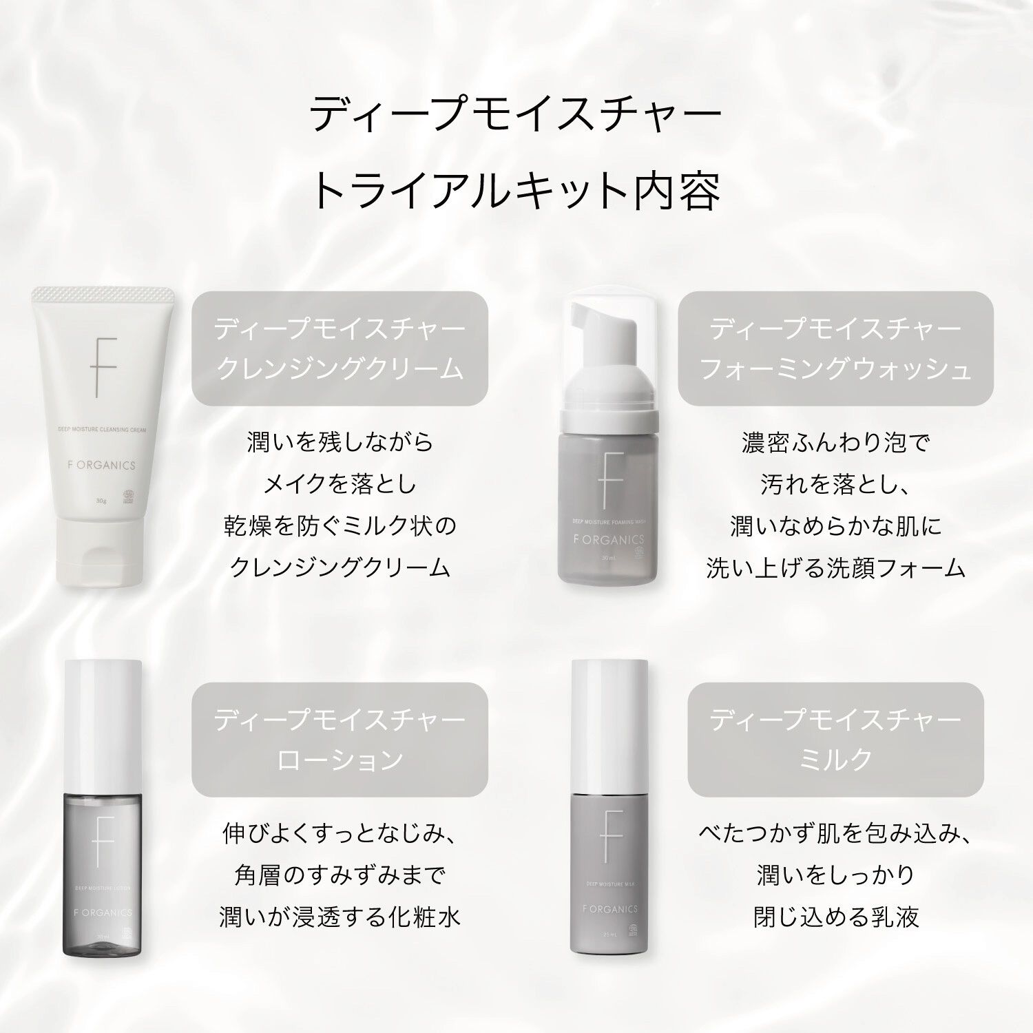 F ORGANICS「ディープモイスチャー　スターターキット【F ORGANICS】」|キット・セット|