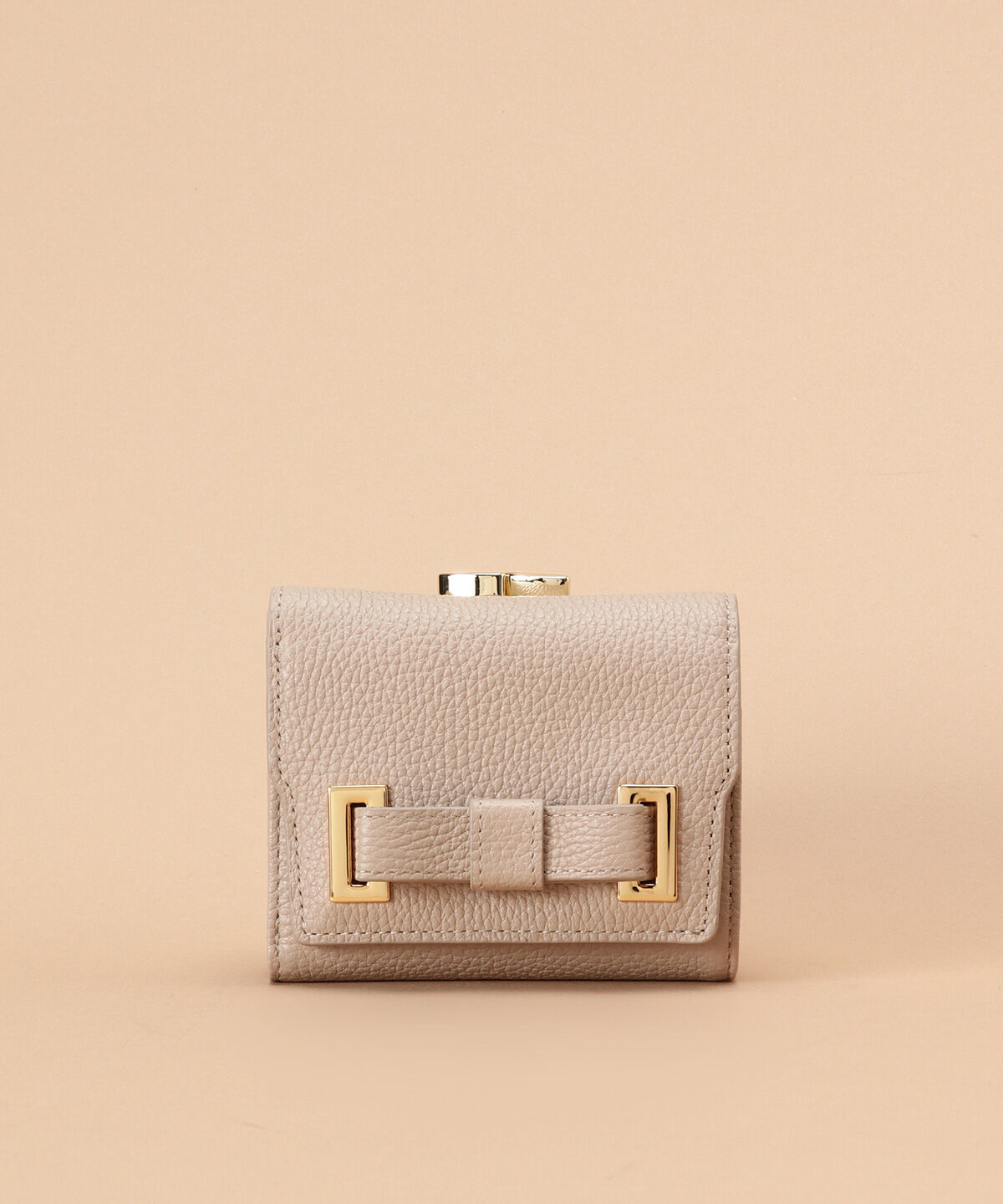Samantha Thavasa「エムシュシュⅡ 口金折財布」|財布|グレージュ