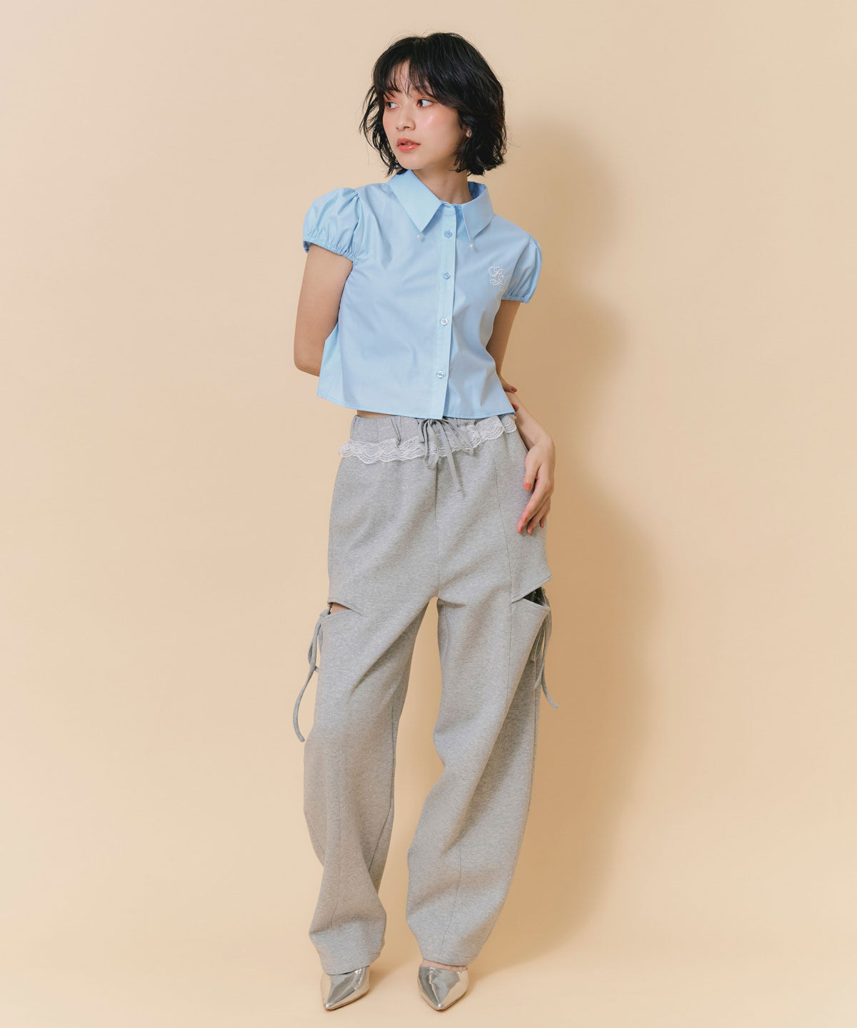 REDYAZEL「ウエストレースサイドカットアウトパンツ」|その他|