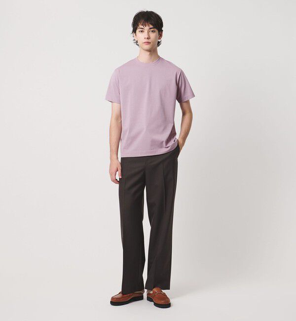 UNITED ARROWS「ALBINI アルビニ シルケット テンジク Tシャツ　抗菌防臭」|Tシャツ・カットソー|