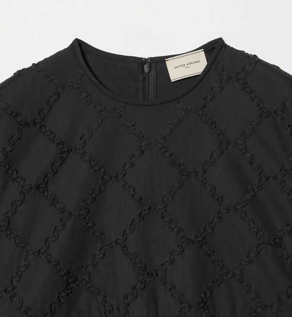 UNITED ARROWS「エンブロイダリー フリル フレンチスリーブ ブラウス」|シャツ・ブラウス|