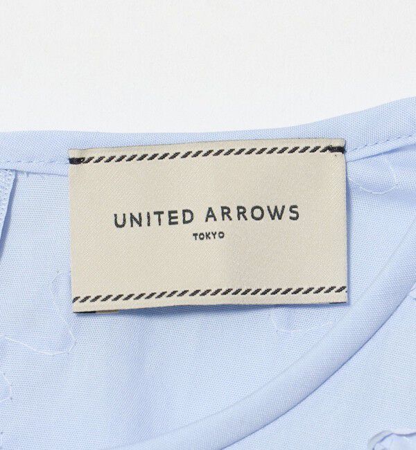 UNITED ARROWS「エンブロイダリー フリル フレンチスリーブ ブラウス」|シャツ・ブラウス|