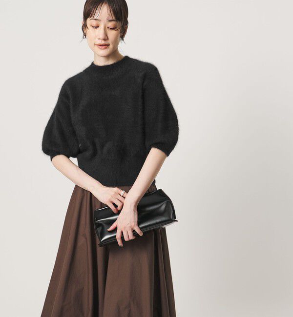 UNITED ARROWS「フォックスカシミヤ パフスリーブ ニット」|ニット・セーター|