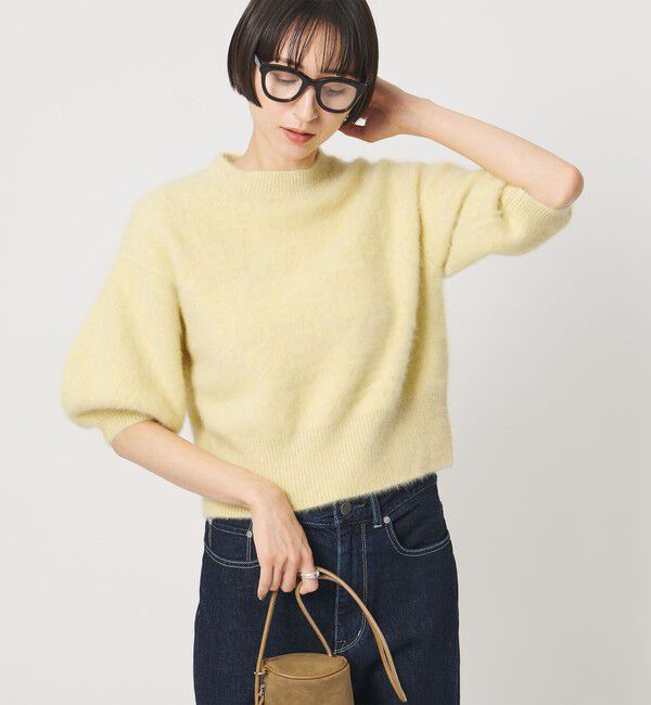 UNITED ARROWS「フォックスカシミヤ パフスリーブ ニット」|ニット・セーター|CREAM