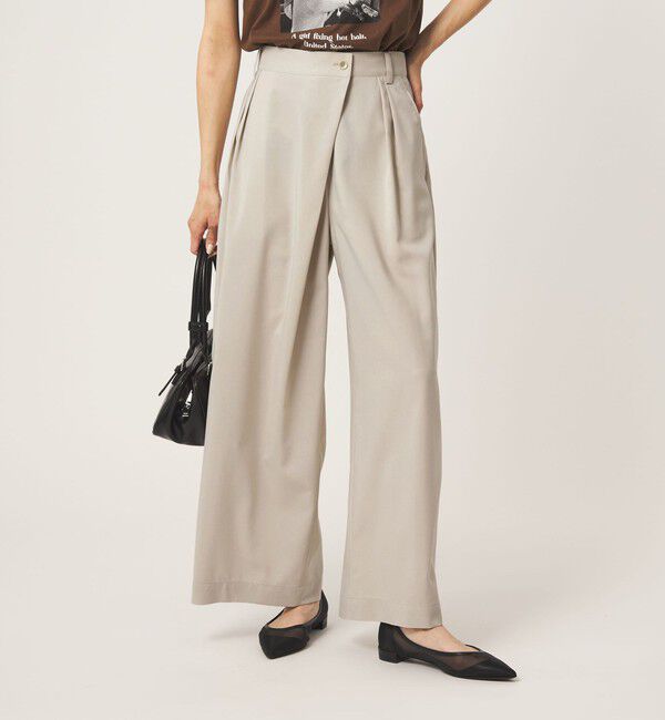 UNITED ARROWS green label relaxing「ラップ ワイド パンツ」|その他|