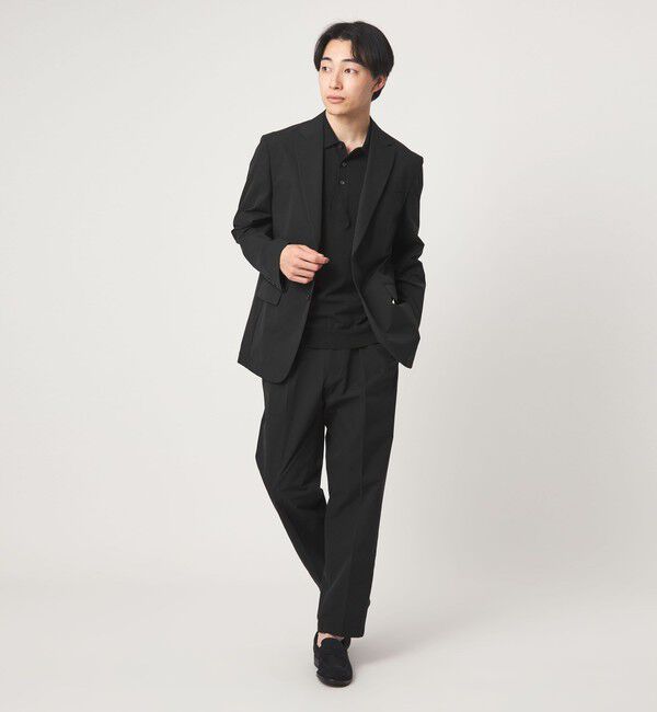 UNITED ARROWS green label relaxing「A+ PERTEX UNLIMITED コットンライク リラックス 1プリーツ スラックス セットアップパンツ -ウォッシャブ」|スラックス|
