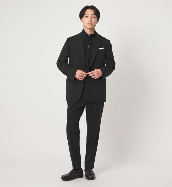 UNITED ARROWS green label relaxing「A+ PERTEX UNLIMITED コットンライク リラックス 1プリーツ スラックス セットアップパンツ -ウォッシャブ」|スラックス|