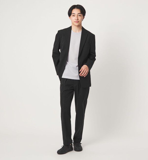 UNITED ARROWS green label relaxing「A+ PERTEX UNLIMITED コットンライク リラックス 1プリーツ スラックス セットアップパンツ -ウォッシャブ」|スラックス|