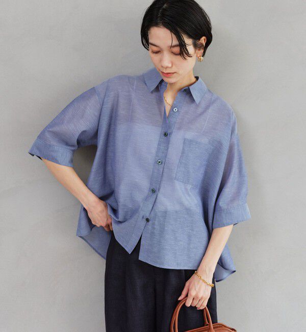 UNITED ARROWS green label relaxing「アキハ バック タック シャツ」|シャツ・ブラウス|
