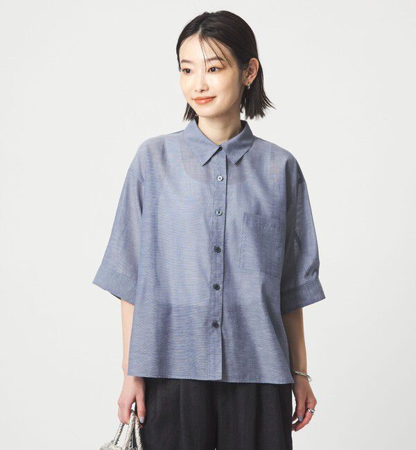 UNITED ARROWS green label relaxing「アキハ バック タック シャツ」|シャツ・ブラウス|