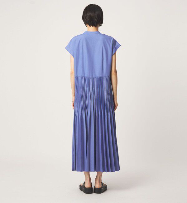 UNITED ARROWS green label relaxing「［size SHORT/TALLあり］全方位映えプリーツワンピ マシンウォッシャブル 吸水速乾」|ワンピース|