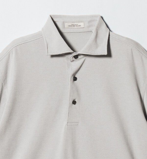 UNITED ARROWS green label relaxing「プライムフレックス ドット メッシュ カッタウェイ ビズポロ ポロシャツ -ストレッチ・吸水速乾・通気性-」|ポロシャツ|