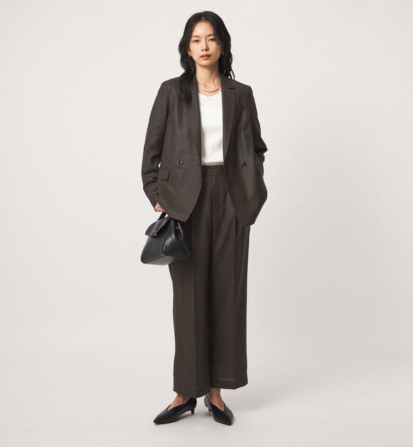 UNITED ARROWS green label relaxing「［size SHORTあり］トリアセ ライト ダブルジャケット  UVカット 通気性」|テーラードジャケット|