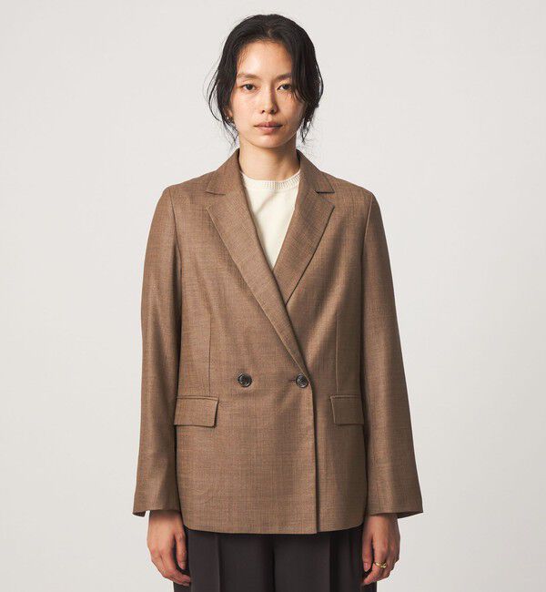 UNITED ARROWS green label relaxing「［size SHORTあり］トリアセ ライト ダブルジャケット  UVカット 通気性」|テーラードジャケット|